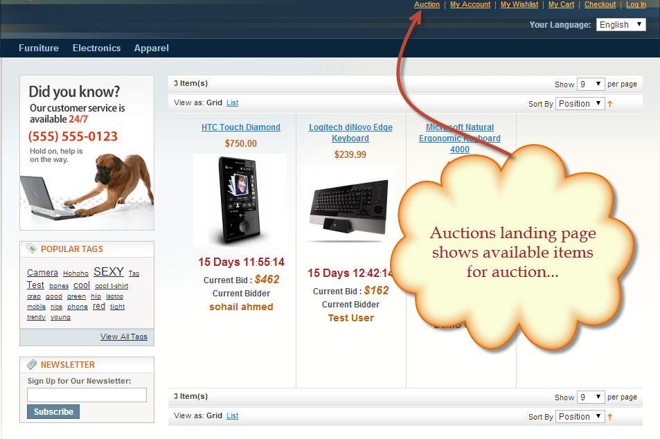 Auction plugin MINLICK. Moon Auction plugin. Modules Auction views Auction. Support portal